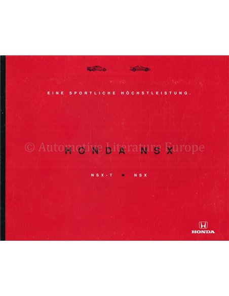 1995 HONDA NSX-T | NSX BROCHURE GERMAN