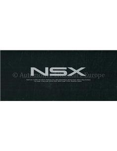 1991 HONDA NSX BROCHURE ENGELS