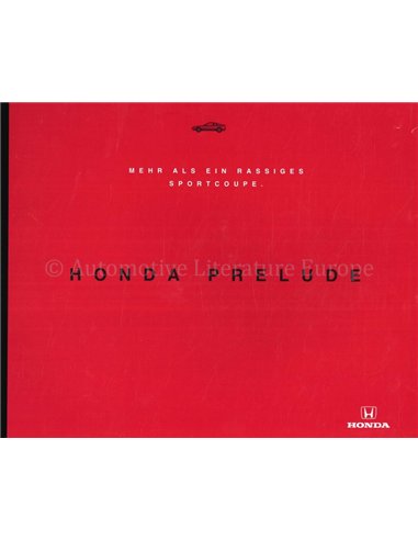 1995 HONDA PRELUDE BROCHURE GERMAN