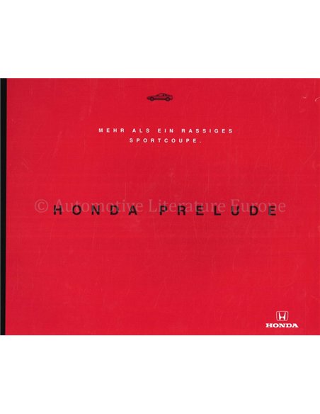 1995 HONDA PRELUDE BROCHURE DUITS