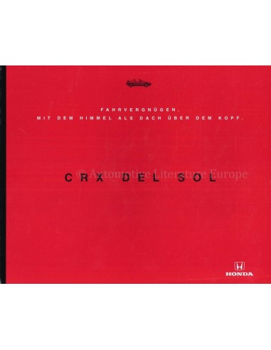 1995 HONDA CRX BROCHURE GERMAN