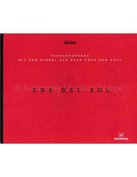 1995 HONDA CRX PROSPEKT DEUTSCH
