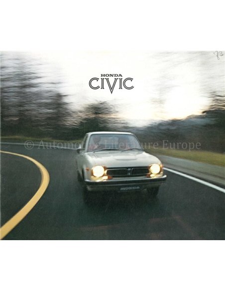1973 HONDA CIVIC BROCHURE DUTCH