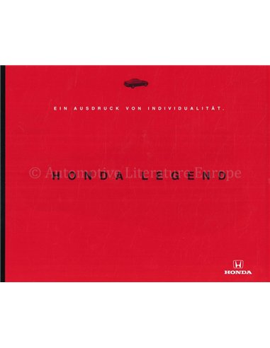 1995 HONDA LEGEND BROCHURE DUITS
