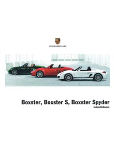 2011 PORSCHE PORSCHE BOXSTER | BOXSTER S | BOXSTER SPYDER BETRIEBSANLEITUNG NIEDERLÄNDISCH