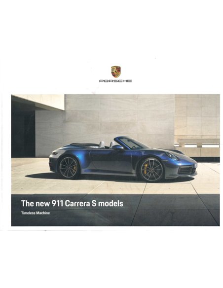 2020 PORSCHE 911 CARRERA S HARDCOVER BROCHURE ENGELS