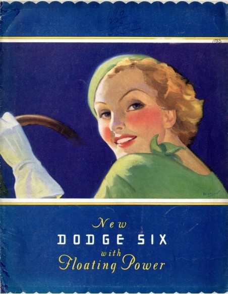 1933 DODGE SIX BROCHURE ENGELS USA