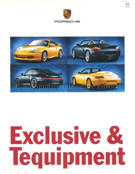 1999 PORSCHE EXCLUSIVE | TEQUIPMENT BROCHURE GERMAN