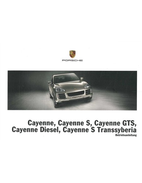 2010 PORSCHE CAYENNE OWNERS MANUAL GERMAN