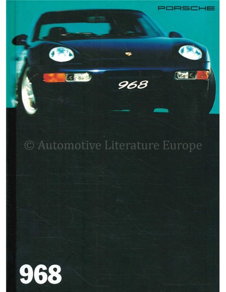 1994 PORSCHE 968 HARDCOVER BROCHURE FRANS