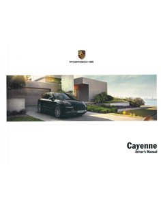 2016 PORSCHE CAYENNE BETRIEBSANLEITUNG ENGLISCH