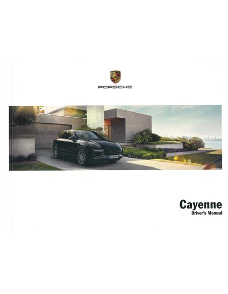 2016 PORSCHE CAYENNE INSTRUCTIEBOEKJE ENGELS