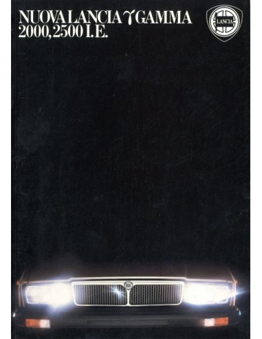 1981 LANCIA GAMMA BERLINA & COUPE BROCHURE ITALIAANS