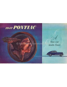 1947 PONTIAC STREAMLINER / TORPEDO RANGE BROCHURE ENGLISH