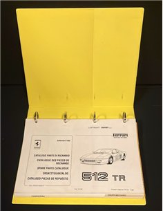 1992 FERRARI 512 TR SPARE PARTS CATALOG 708/92 2
