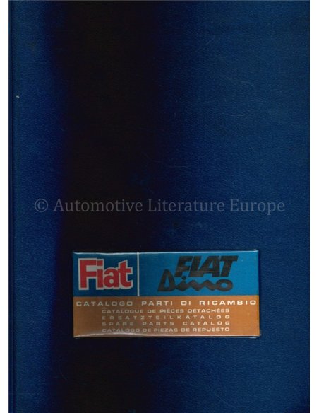 1967 FIAT DINO ERSATZTEILKATALOG MULTI