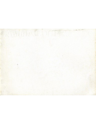 1979 LANCIA GAMMA COUPE BROCHURE ITALIAANS