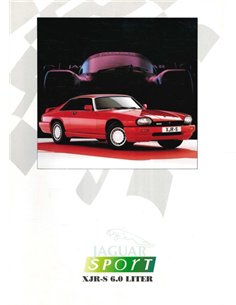 1990 JAGUAR XJR-S 6.0 LITRE BROCHURE DUTCH