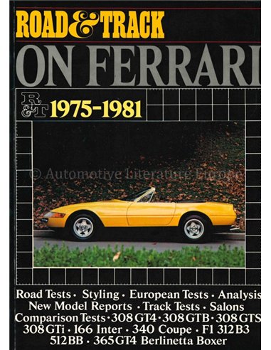 ROAD & TRACK ON FERRARI 1975-1981 