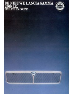 1981 LANCIA GAMMA BERLINA & COUPE BROCHURE NEDERLANDS