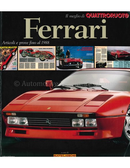 FERRARI ARTICOLI E PROVE FINO AL 1988 (QUATRORUOTE)