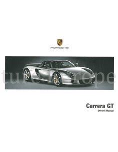 2005 PORSCHE CARRERA GT BETRIEBSANLEITUNG ENGLISCH