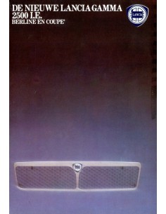 1981 LANCIA GAMMA BERLINA & COUPE BROCHURE NEDERLANDS