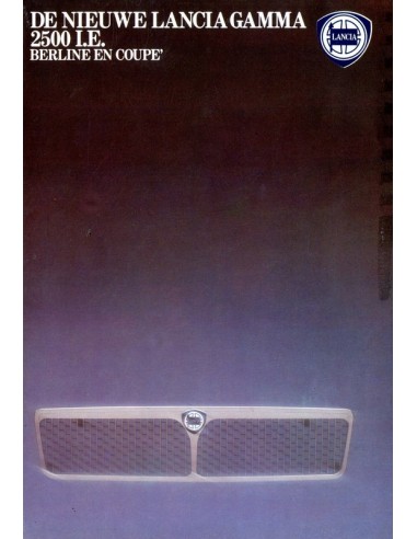 1981 LANCIA GAMMA BERLINA & COUPE BROCHURE NEDERLANDS