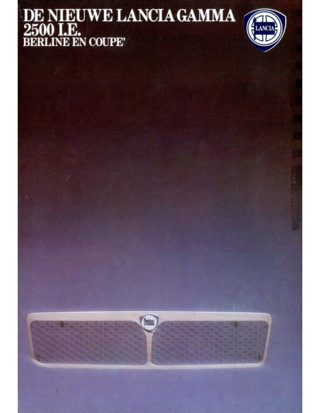 1981 LANCIA GAMMA BERLINA & COUPE BROCHURE NEDERLANDS