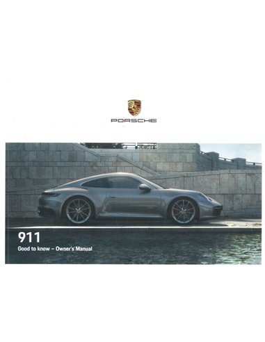 2020 PORSCHE 911 INSTRUCTIEBOEKJE ENGELS