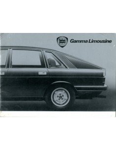 1978 LANCIA GAMMA BERLINA BROCHURE DUITS