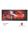 2000 PORSCHE 911 GT3 INSTRUCTIEBOEKJE ENGELS