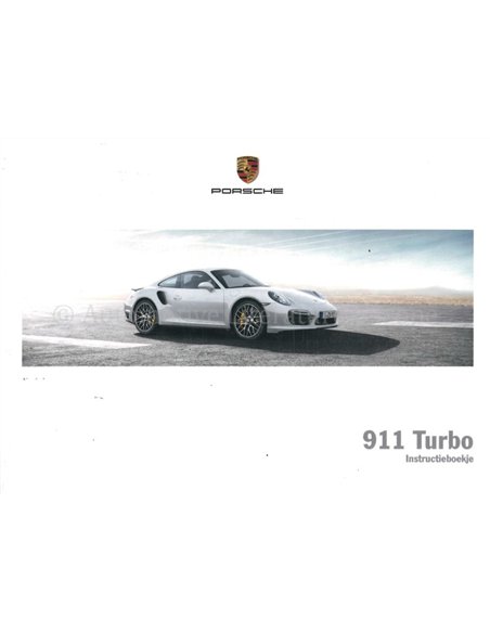 2015 PORSCHE 911 TURBO BETRIEBSANLEITUNG NIEDERLÄNDISCH