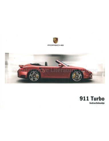 2010 PORSCHE 911 TURBO BETRIEBSANLEITUNG NIEDERLÄNDISCH