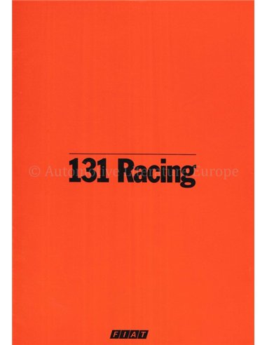 1978 FIAT 131 RACING BROCHURE GERMAN