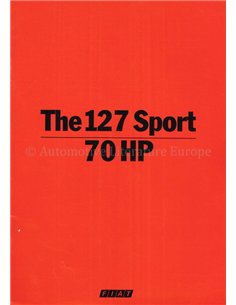 1978 FIAT 127 SPORT 70HP BROCHURE ENGELS