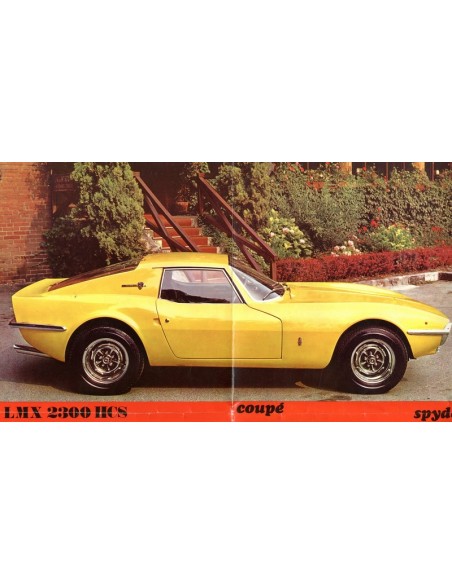 1969 LMX 2300 HCS COUPE SPYDER BROCHURE