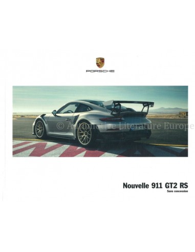 2018 PORSCHE 911 GT2 RS HARDCOVER BROCHURE FRANS