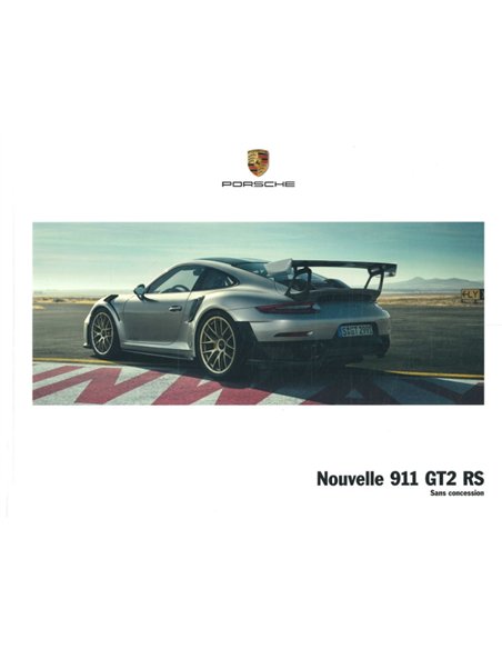 2010 PORSCHE 911 GT2 RS HARDCOVER PROSPEKT FRANZÖSISCH 