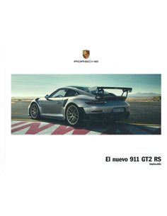 2018 PORSCHE 911 GT2 RS HARDBACK BROCHURE SPANISH