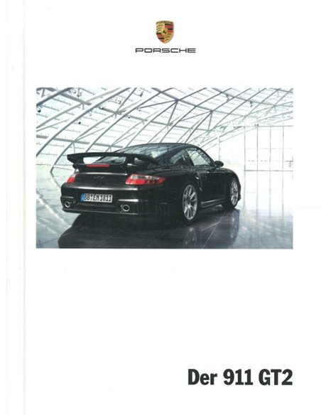 2009 PORSCHE 911 GT2 HARDBACK BROCHURE GERMAN