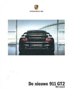 2008 PORSCHE 911 GT2 HARDCOVER PROSPEKT NIEDERLÄNDISCH