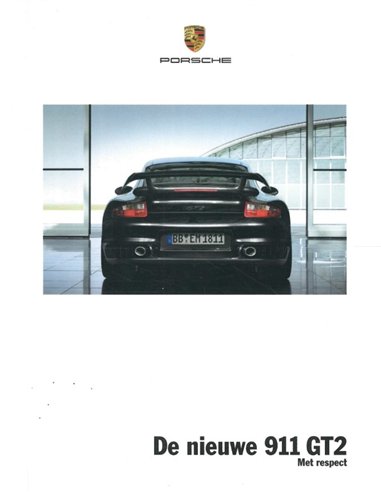 2008 PORSCHE 911 GT2 HARDBACK BROCHURE DUTCH