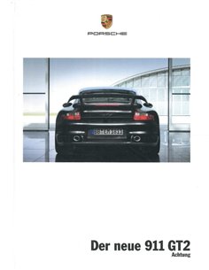 2008 PORSCHE 911 GT2 HARDCOVER PROSPEKT DEUTSCH