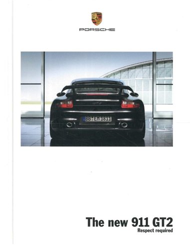 2008 PORSCHE 911 GT2 HARDBACK BROCHURE ENGLISH