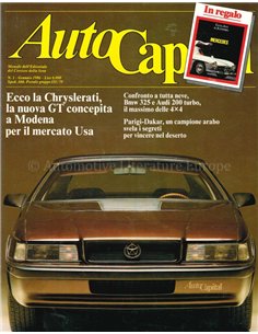1986 AUTOCAPITAL MAGAZINE 01 ITALIENISCH