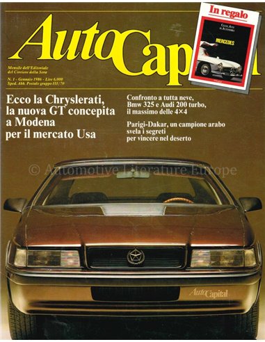 1986 AUTOCAPITAL MAGAZINE 01 ITALIENISCH