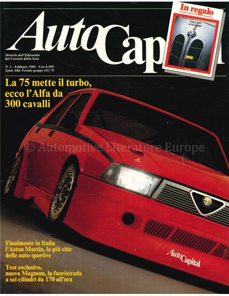 1986 AUTOCAPITAL MAGAZINE 02 ITALIAN