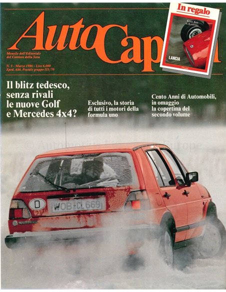 1986 AUTOCAPITAL MAGAZINE 03 ITALIENISCH