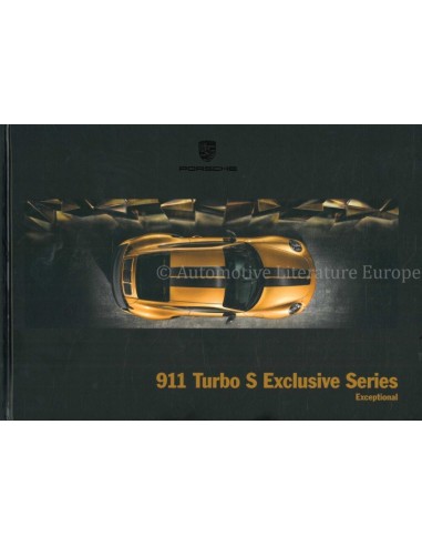 2018 PORSCHE 911 TURBO S EXCLUSIVE SERIES HARDCOVER BROCHURE ENGELS